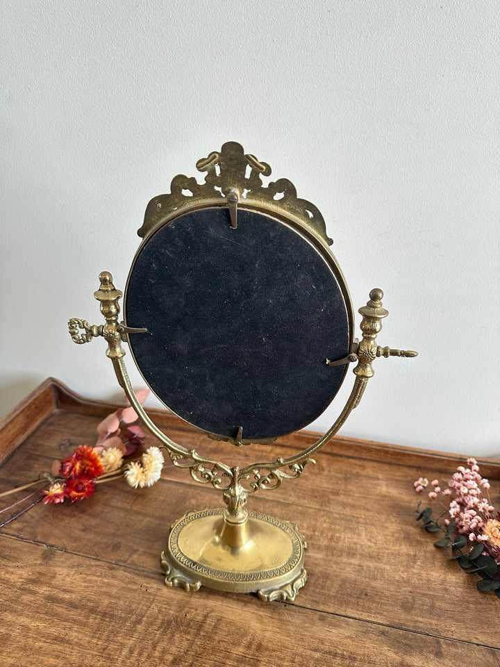 Miroir psyché en bronze
