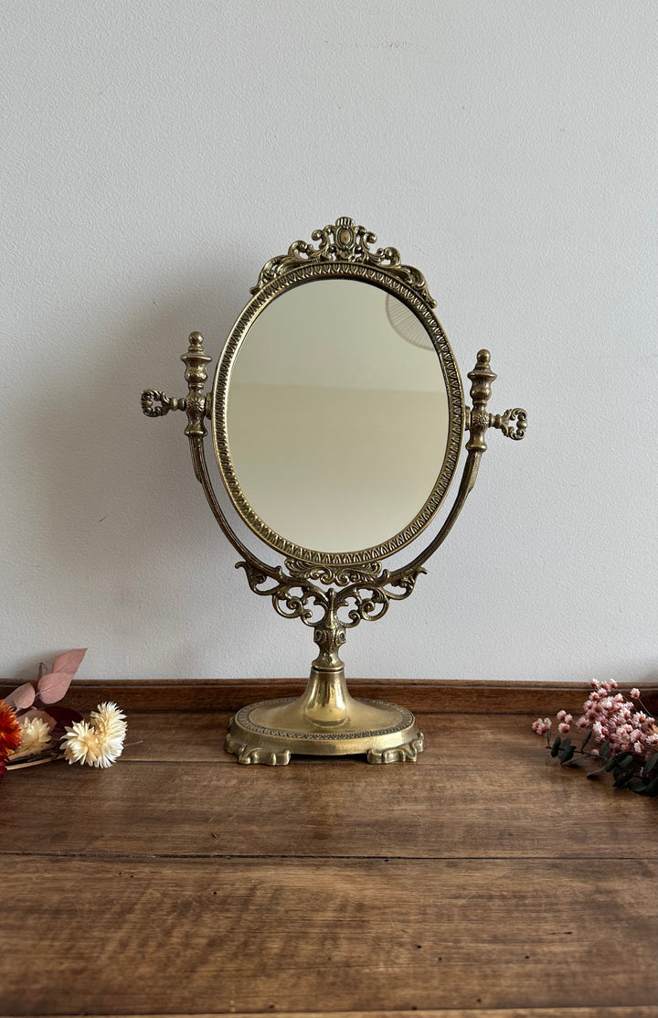 Miroir psyché en bronze