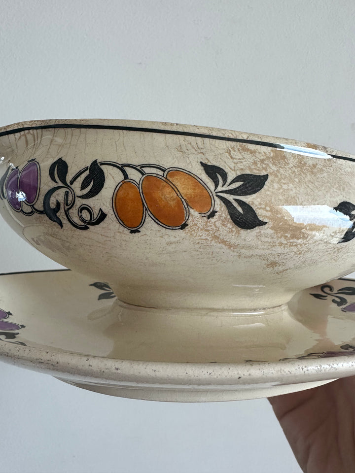 Ravier en porcelaine de Longchamp Modèle Dieppe