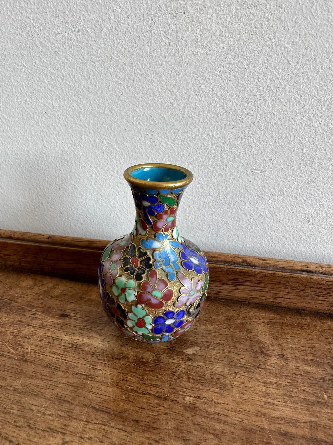 Vase en bronze cloisonné
