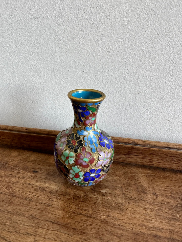 Vase en bronze cloisonné