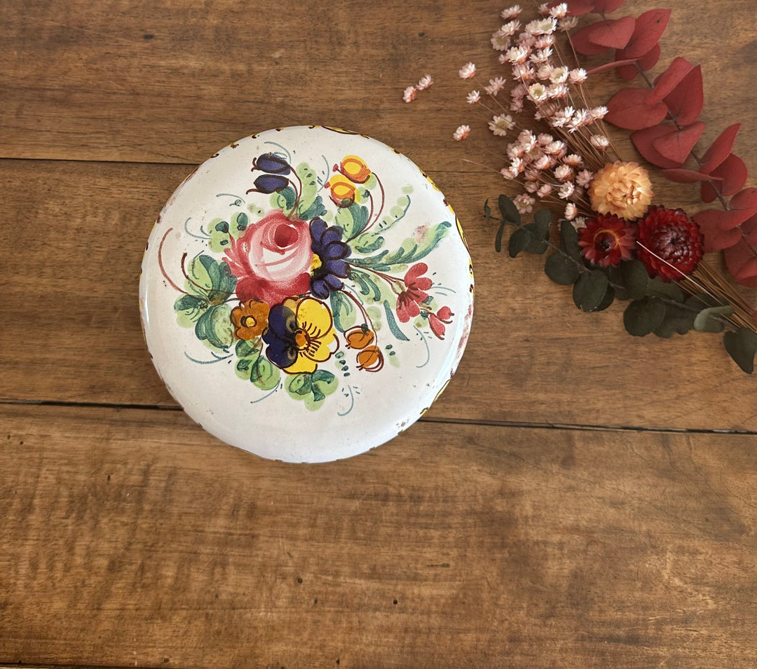 Bonbonnière en porcelaine peinte à la main made in Italy