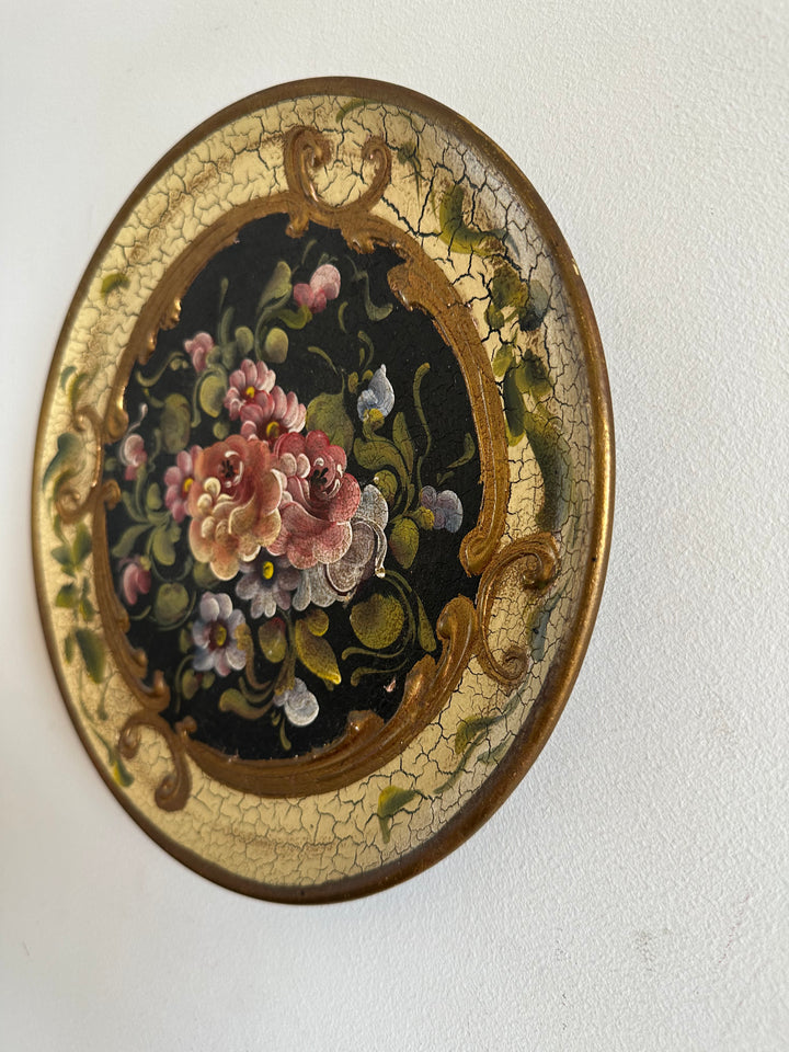 Assiette en terre cuite décoration italienne peinte à la main