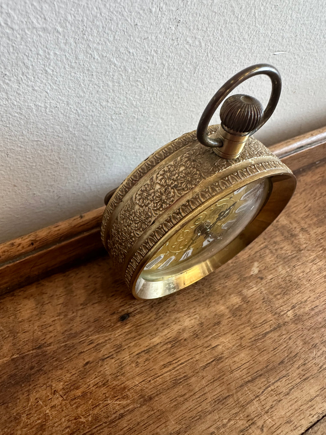 Réveil matin Jaz en laiton doré