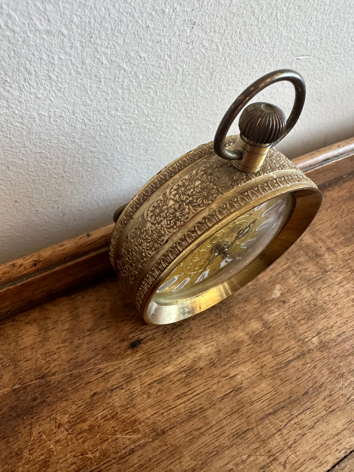 Réveil matin Jaz en laiton doré