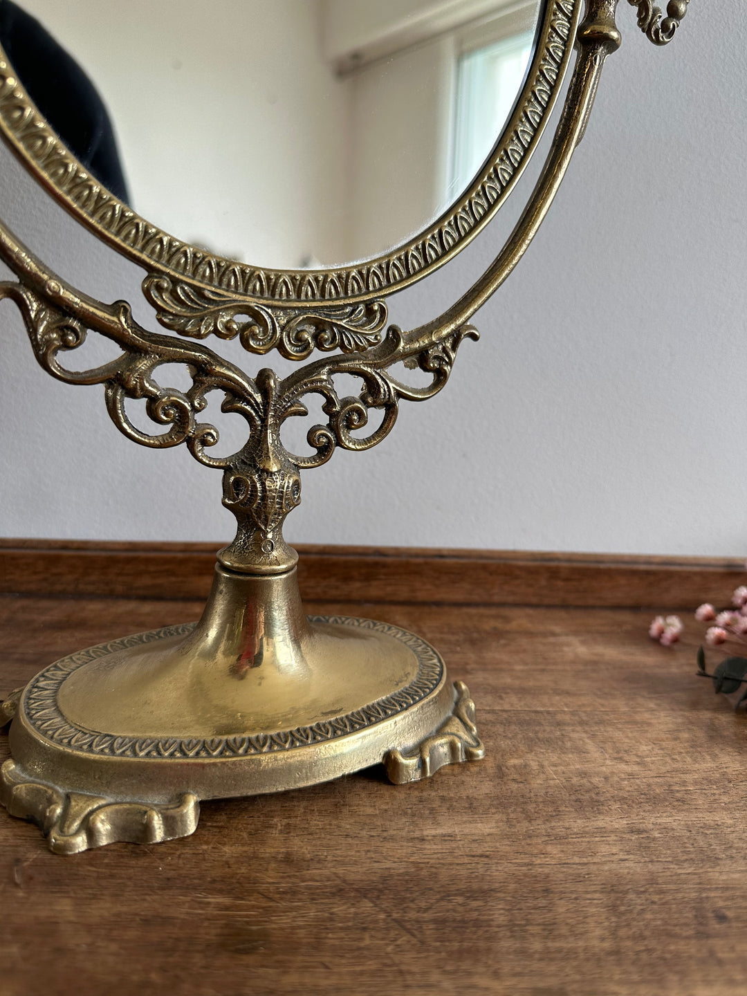 Miroir psyché en bronze