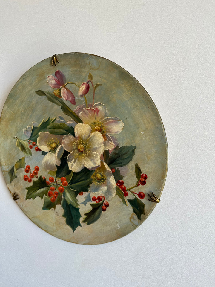 Assiettes décoratives signées 1913