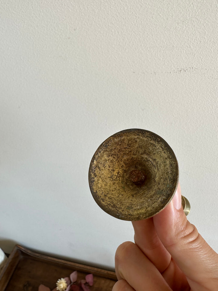 Bougeoirs en laiton taille XS x 2