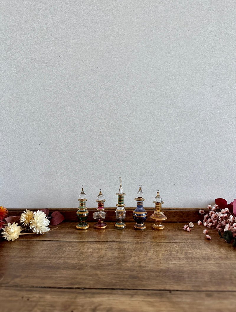 Fioles à parfum de Murano mini colorées
