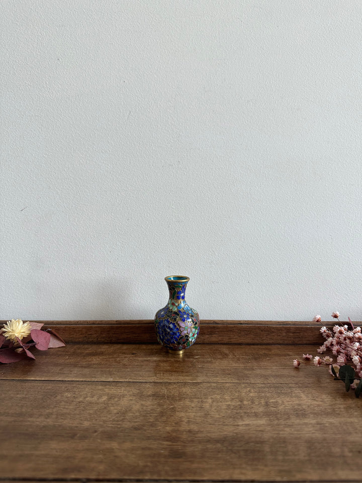 Vase en bronze cloisonné