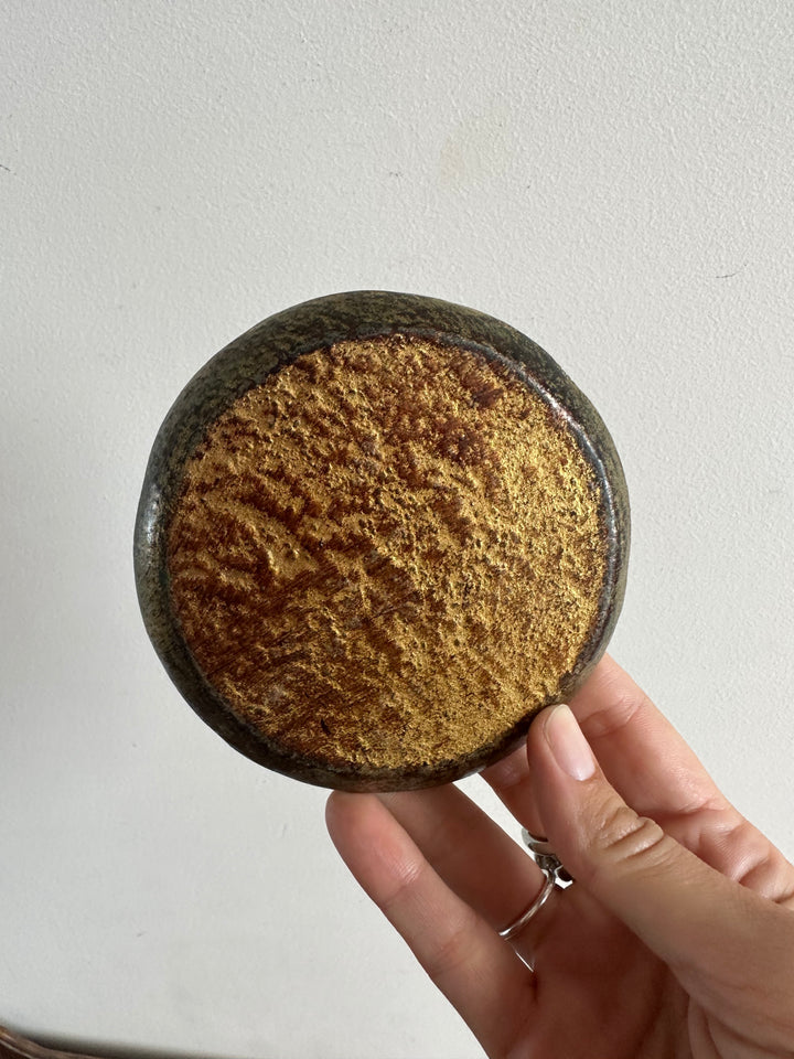 Dessous de bouteille florentin vert et orange