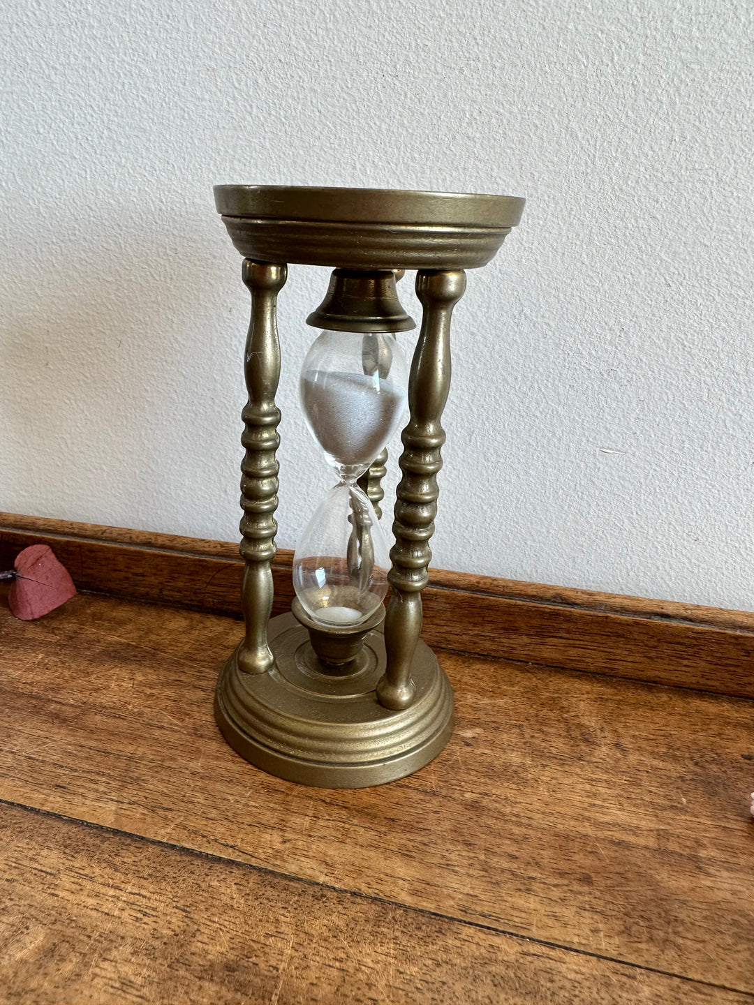 Sablier en laiton colonnes torsadées