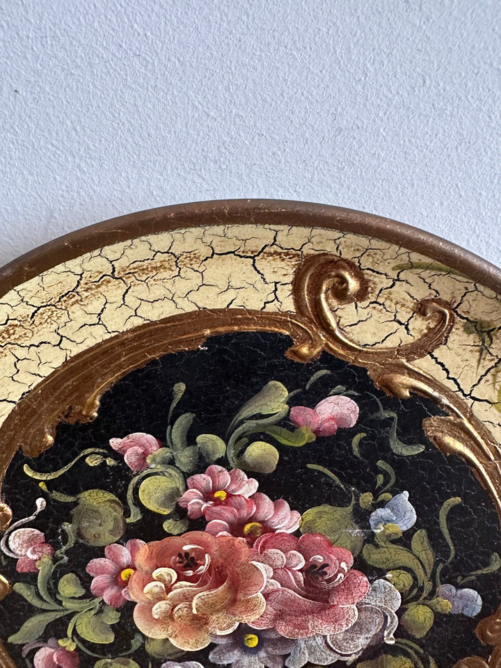 Assiette en terre cuite décoration italienne peinte à la main