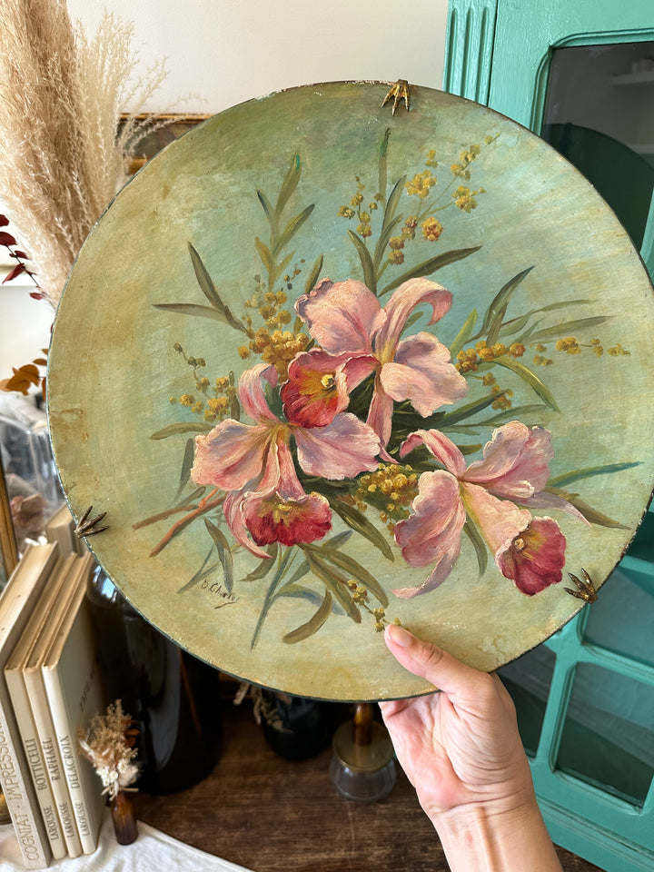 Assiettes décoratives signées 1913