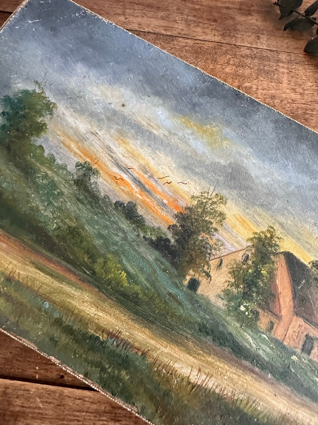 Peintures paysages de campagne fin 19ème