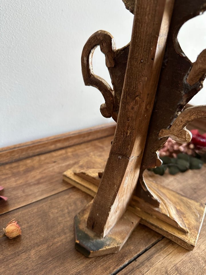 Décoration en bois doré milieu 18ème, début 19eme