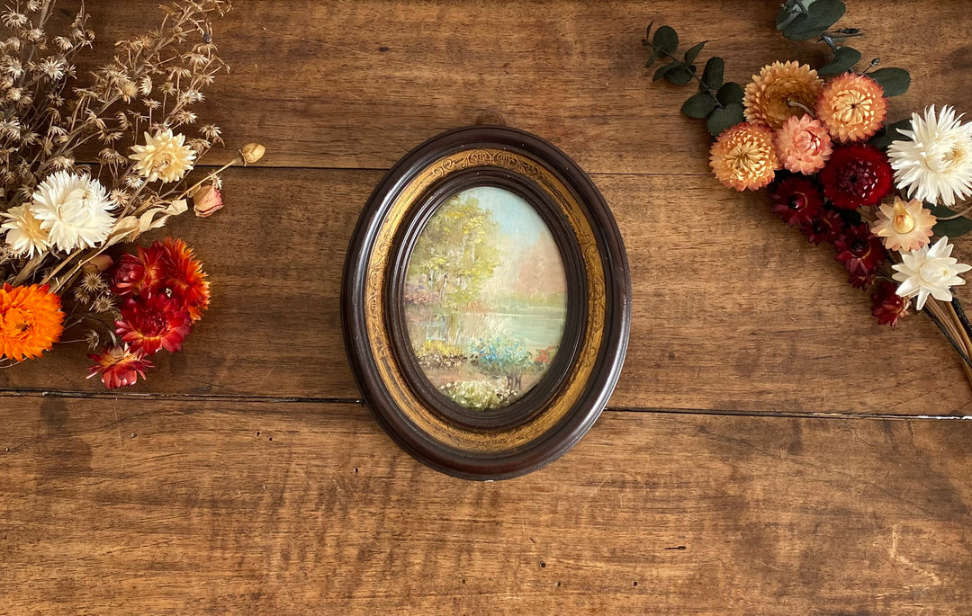 Peinture sur toile paysage lac Adriana Marianelli
