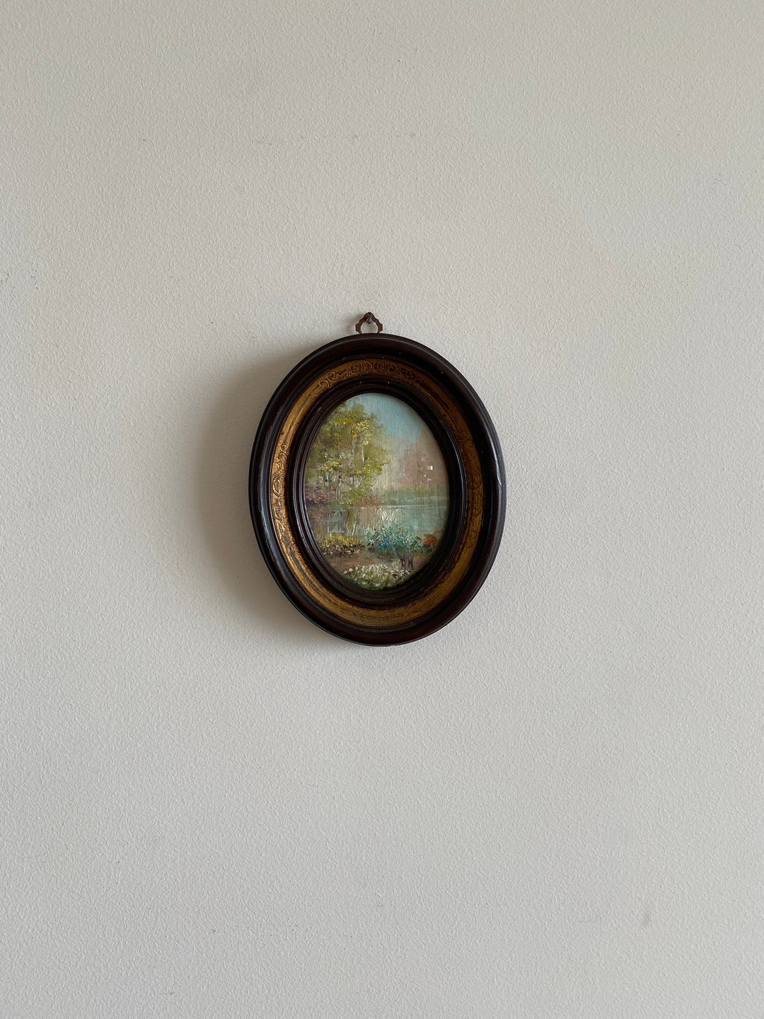 Peinture sur toile paysage lac Adriana Marianelli