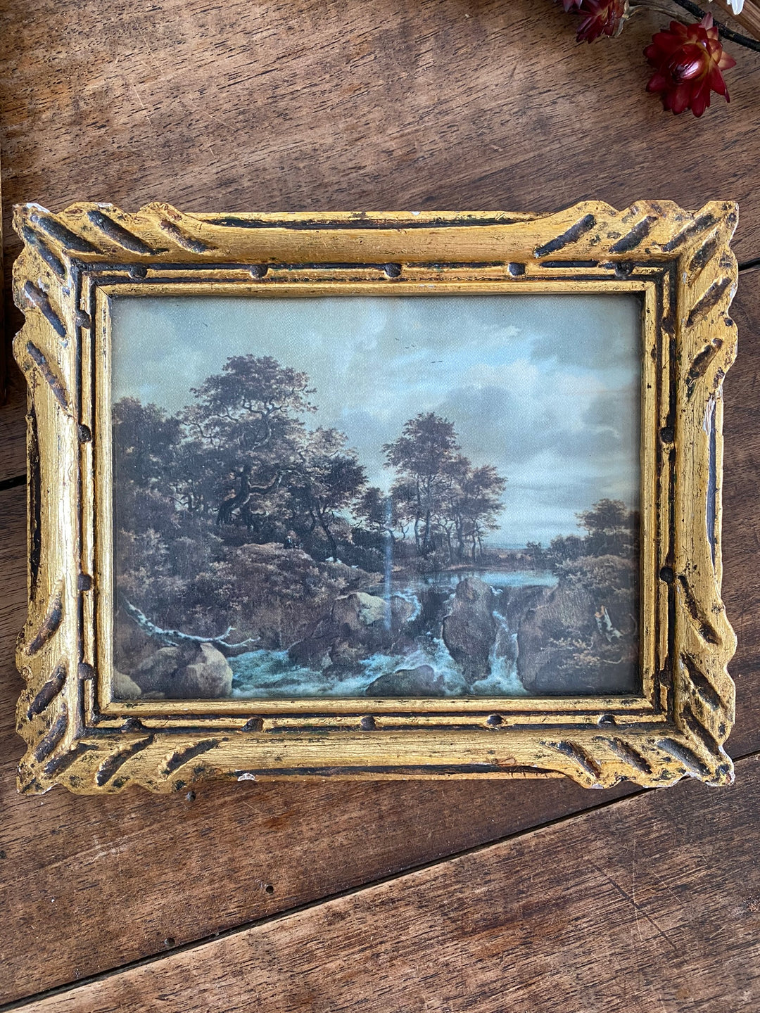 Impression sur tissu Ruisdael cadre doré