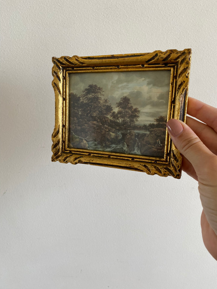 Impression sur tissu Ruisdael cadre doré