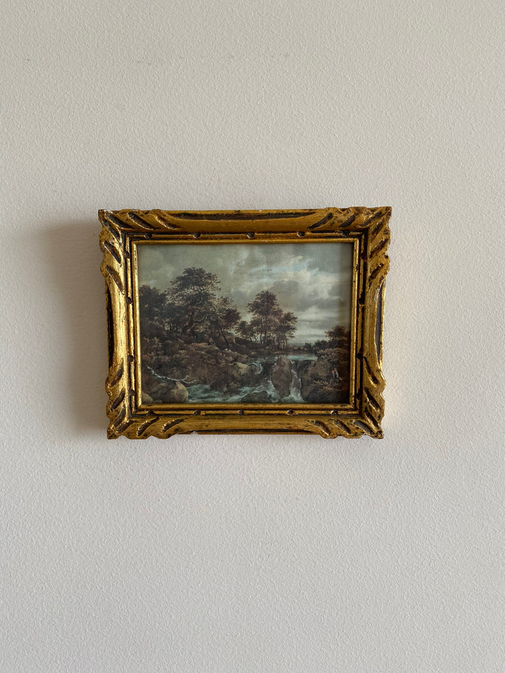 Impression sur tissu Ruisdael cadre doré