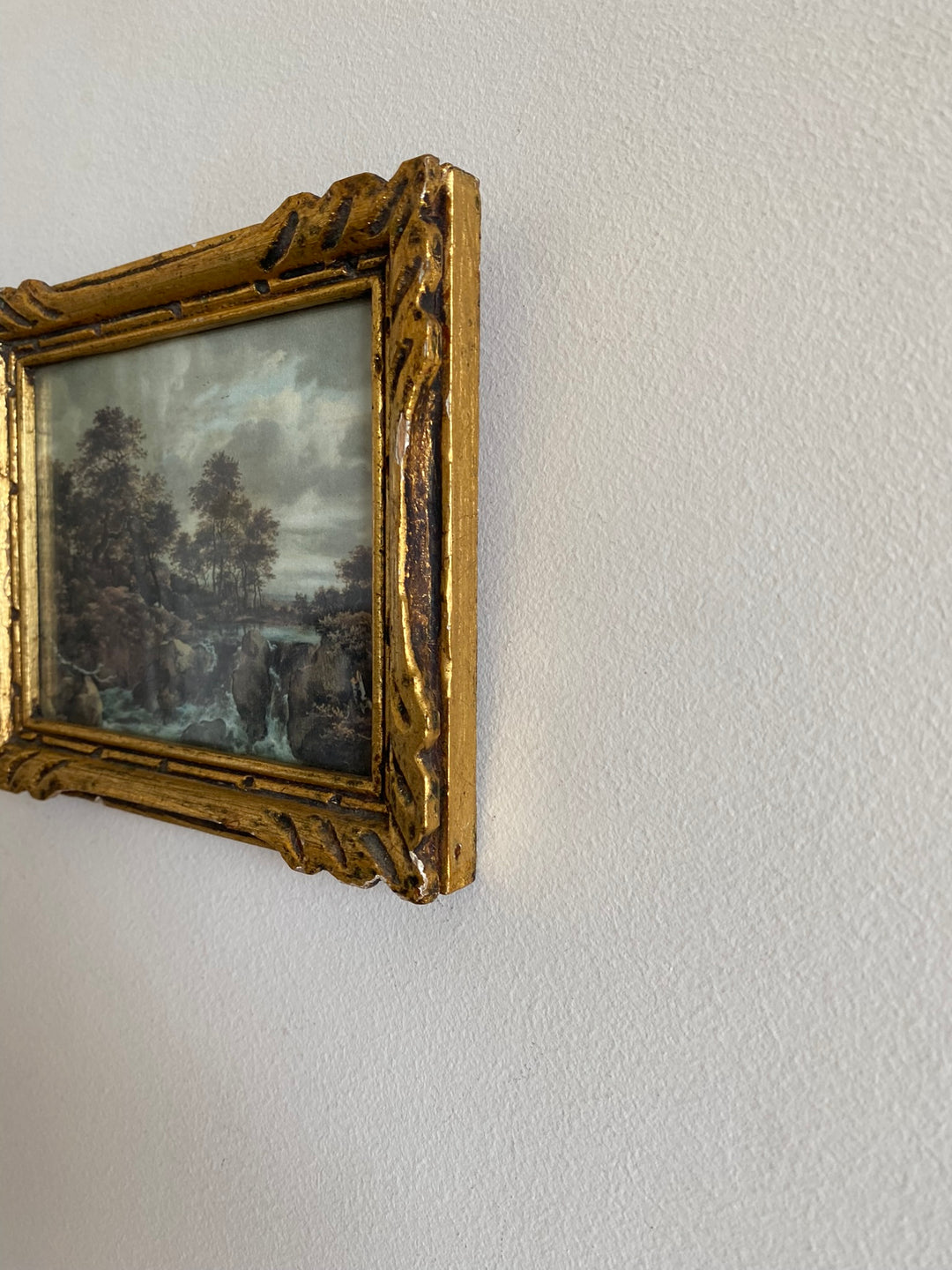 Impression sur tissu Ruisdael cadre doré