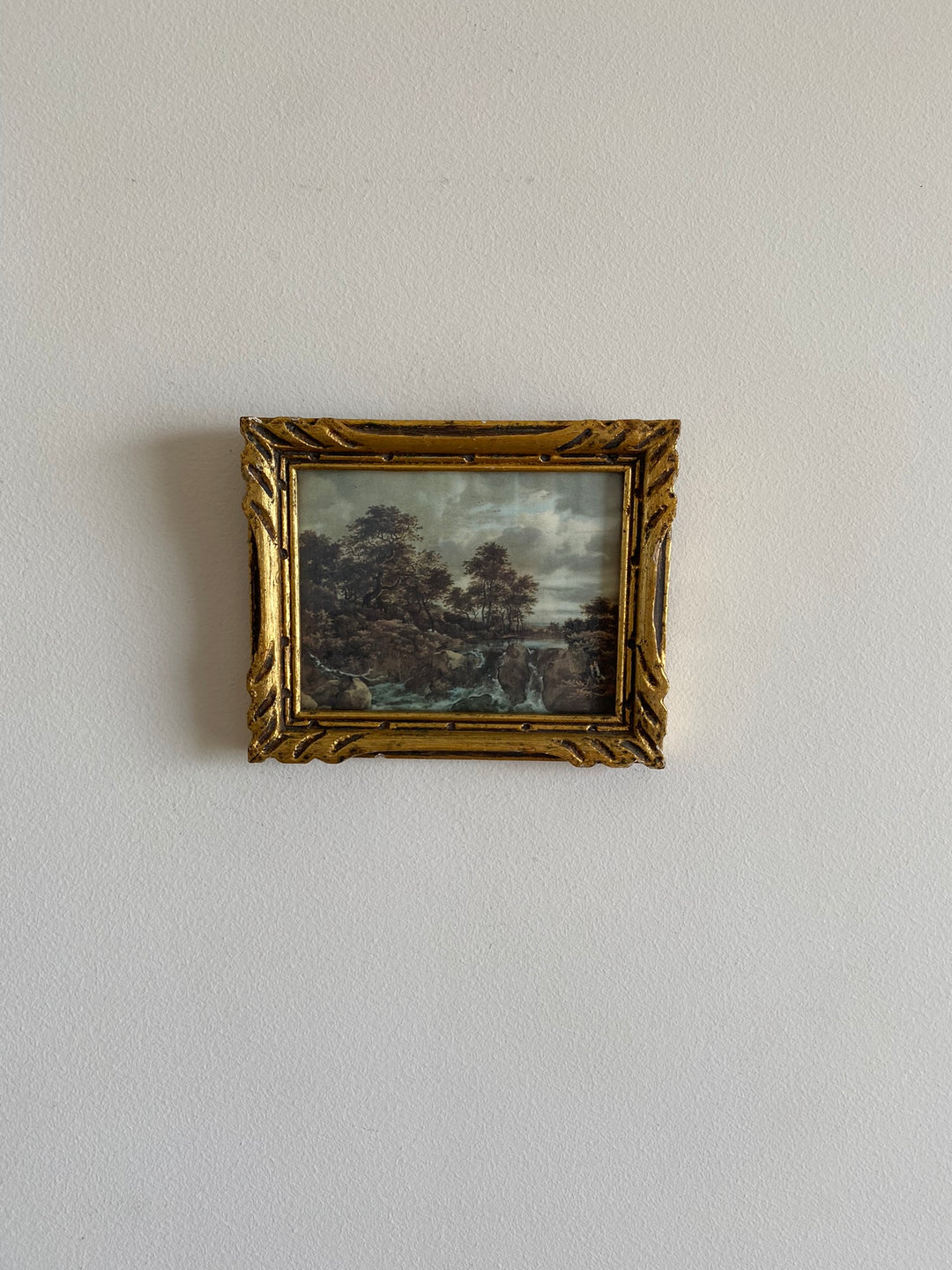 Impression sur tissu Ruisdael cadre doré