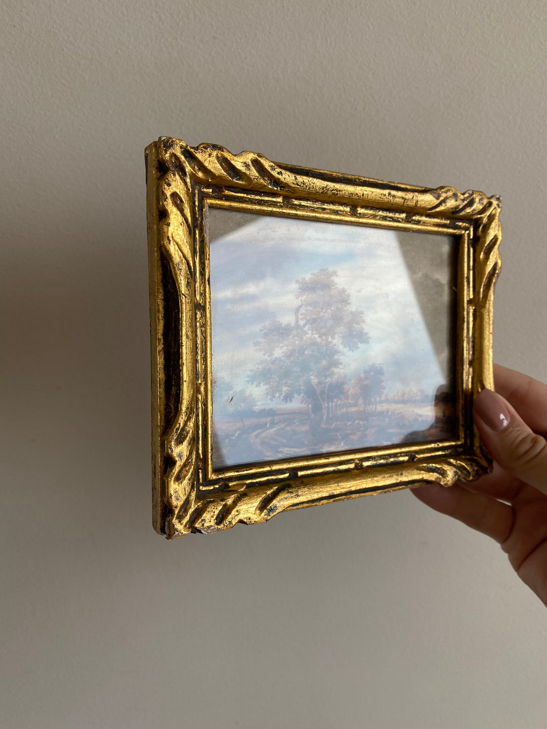 Impression sur tissu Ruisdael cadre doré