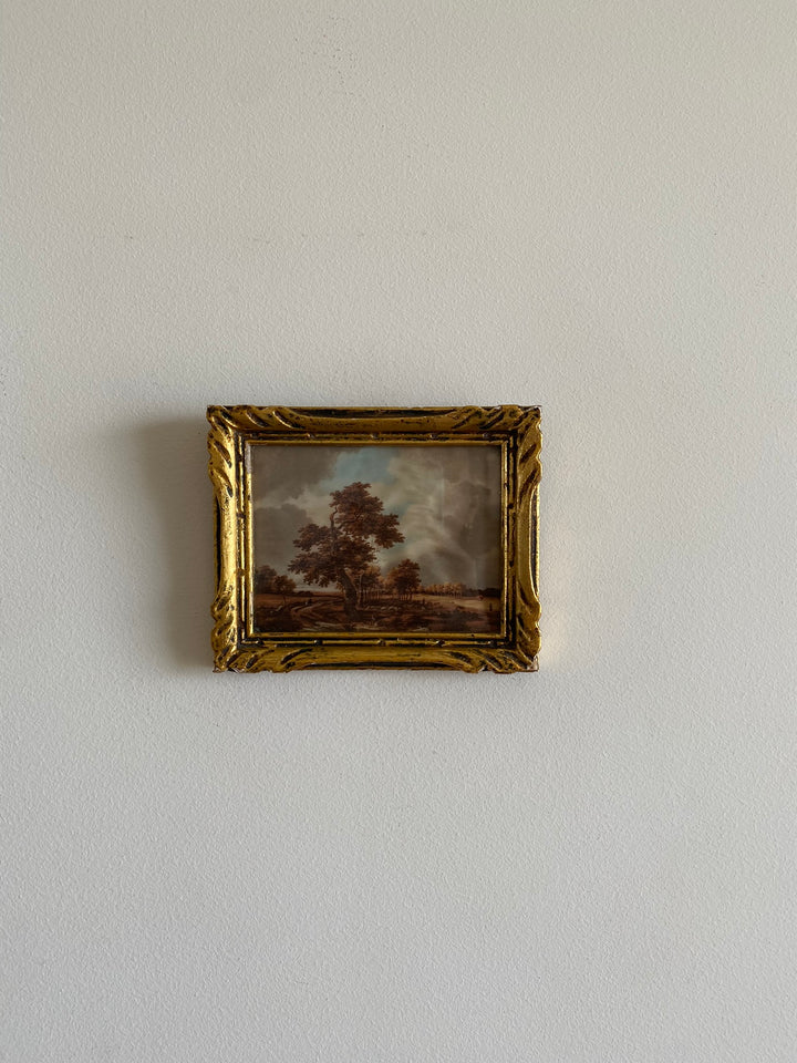 Impression sur tissu Ruisdael cadre doré