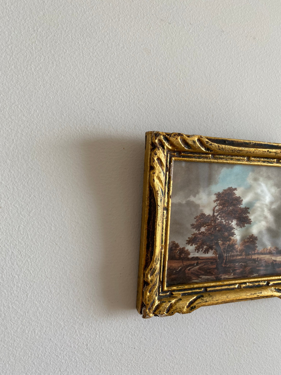 Impression sur tissu Ruisdael cadre doré