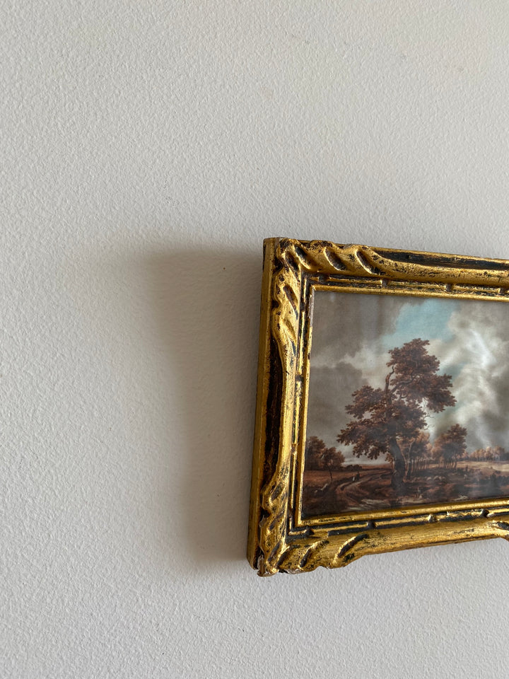 Impression sur tissu Ruisdael cadre doré