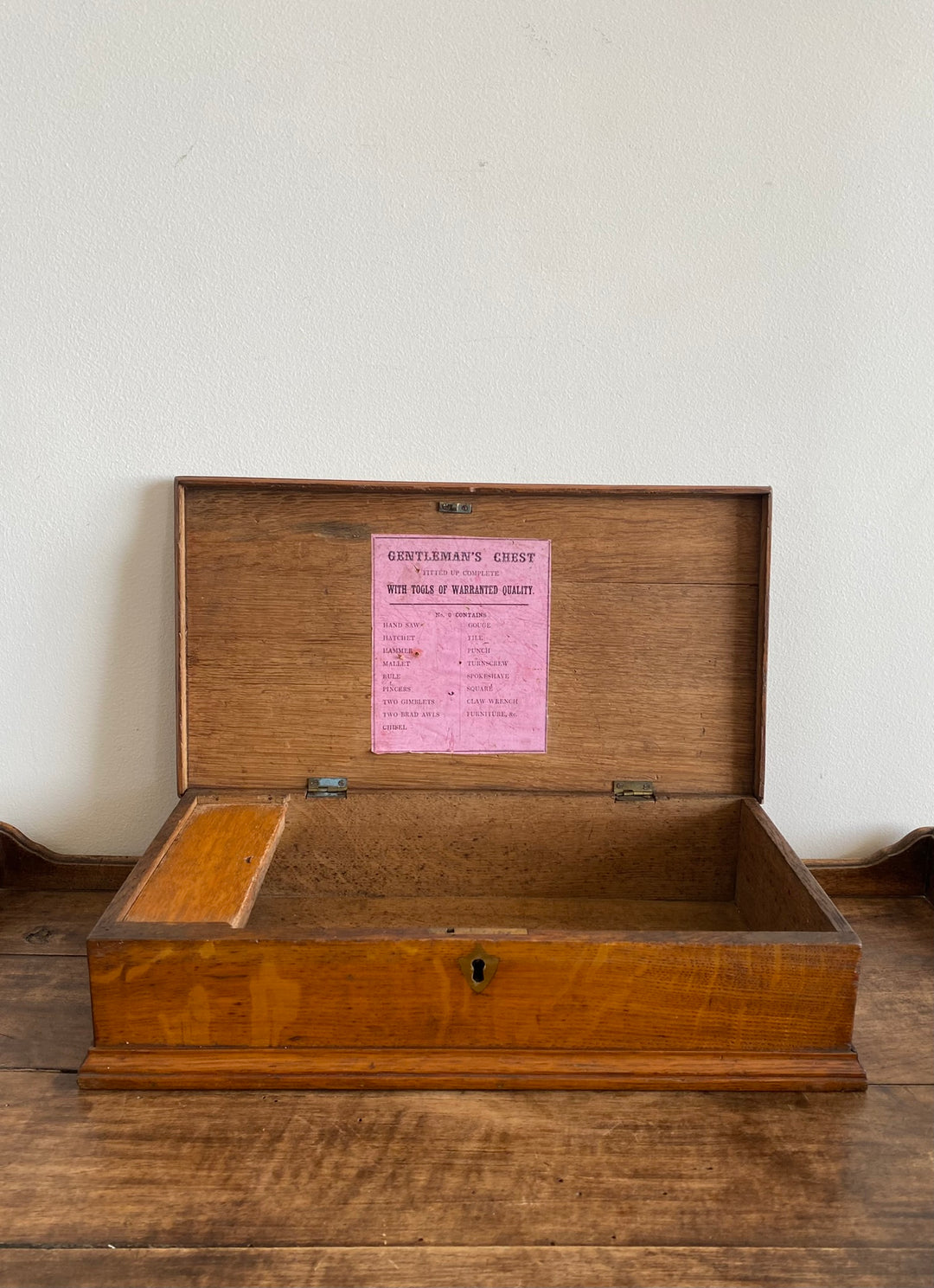 Caisse à outils Anglaise début XX ème