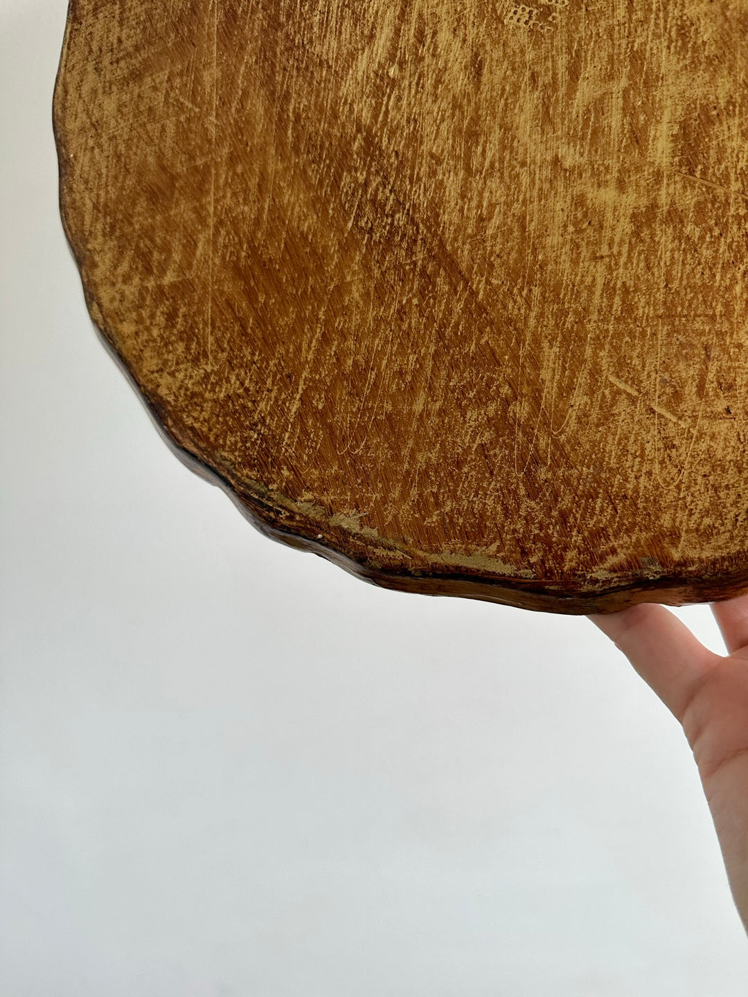 Plateaux florentins ronds en bois