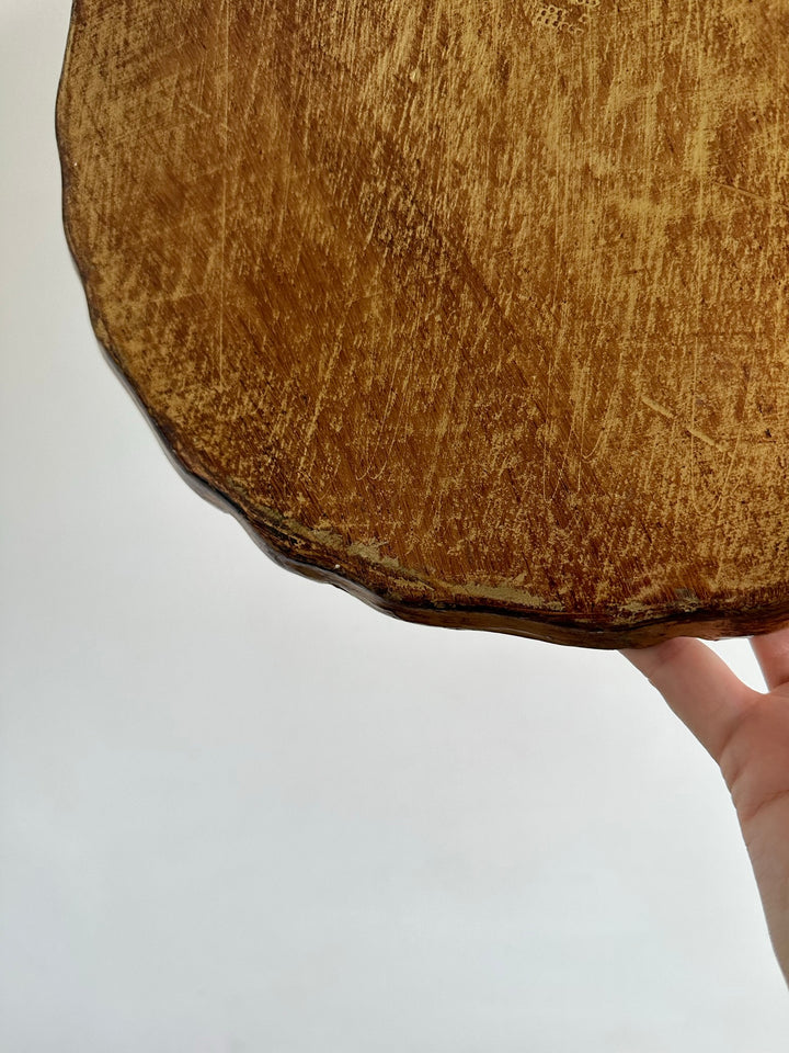 Plateaux florentins ronds en bois