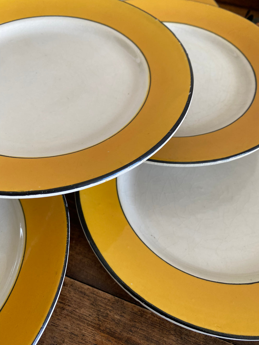 Assiettes à dessert Porcelaine Opaque Luneville début XXème fin XIXème