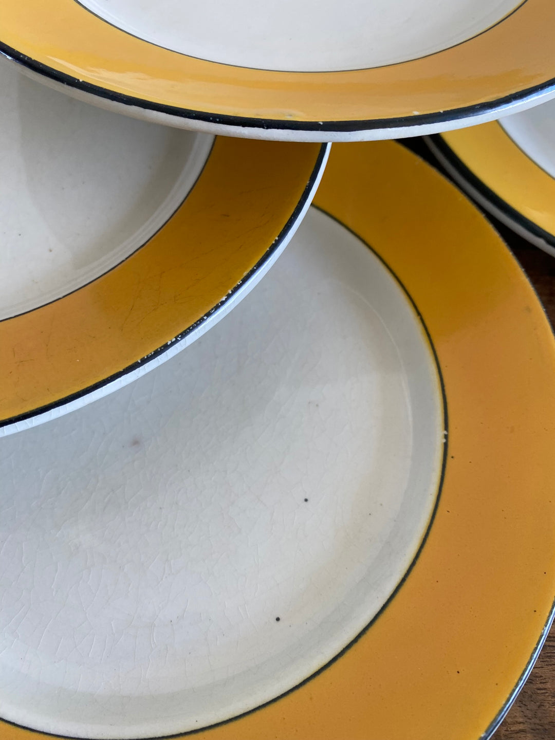 Assiettes à dessert Porcelaine Opaque Luneville début XXème fin XIXème