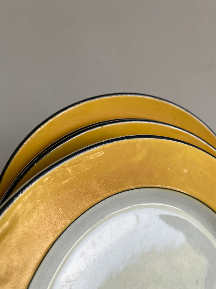 Assiettes à dessert Porcelaine Opaque Luneville début XXème fin XIXème