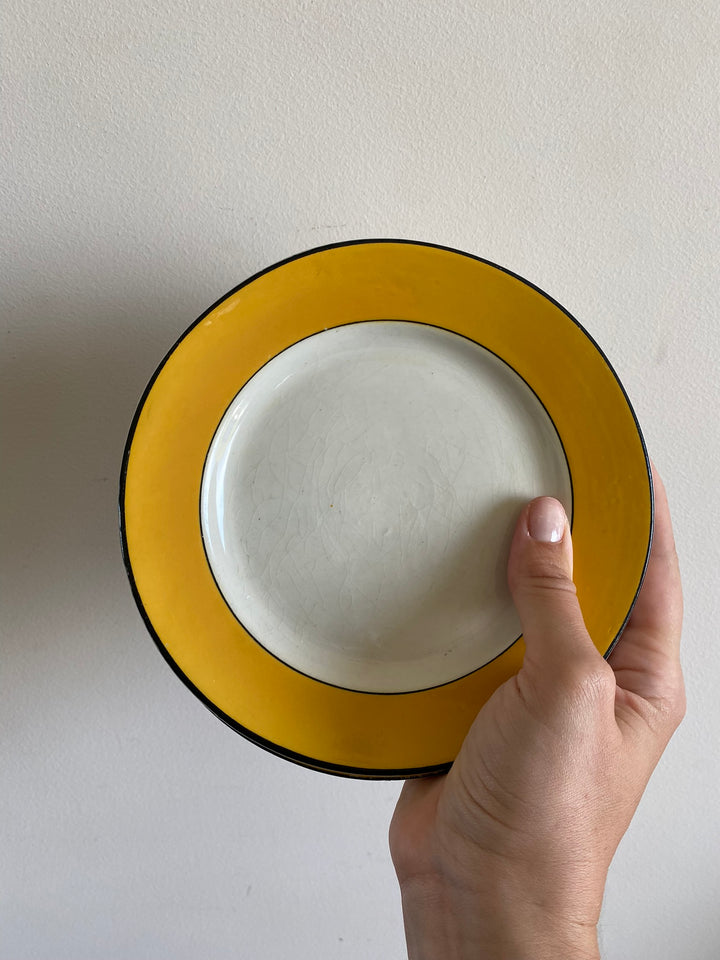 Assiettes à dessert Porcelaine Opaque Luneville début XXème fin XIXème