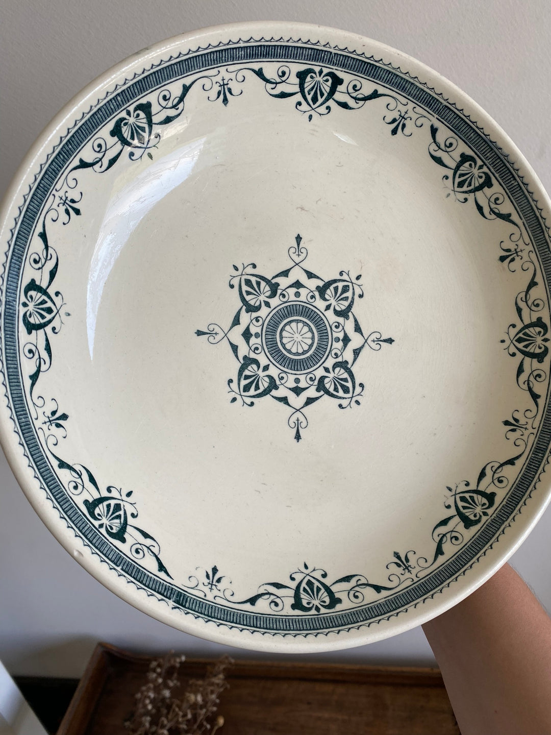 Compotier en porcelaine terre de fer
