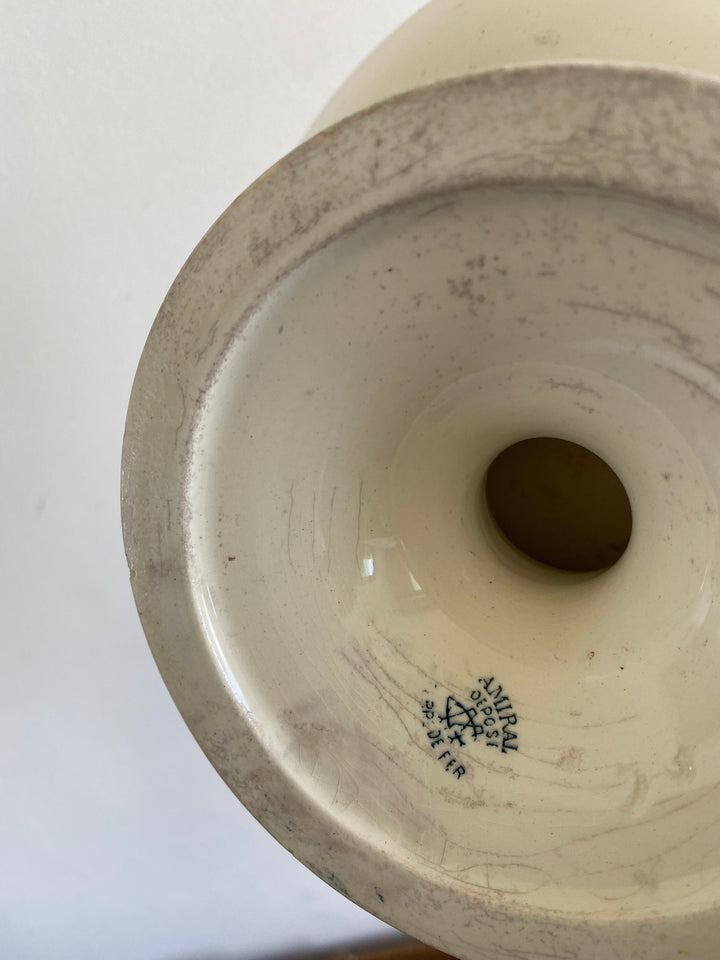 Compotier en porcelaine terre de fer
