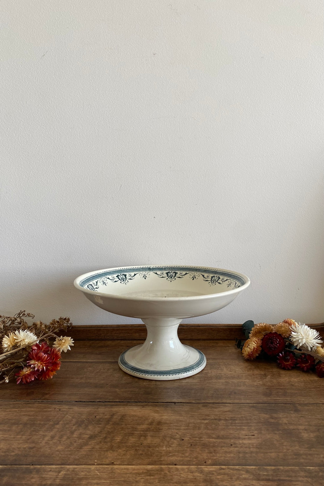 Compotier en porcelaine terre de fer