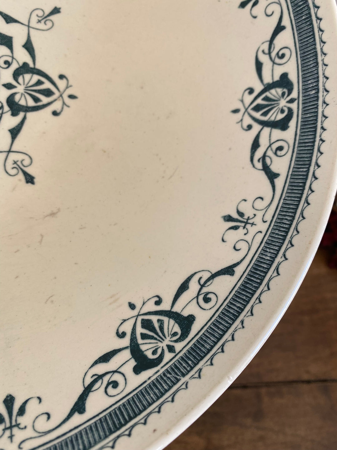 Compotier en porcelaine terre de fer