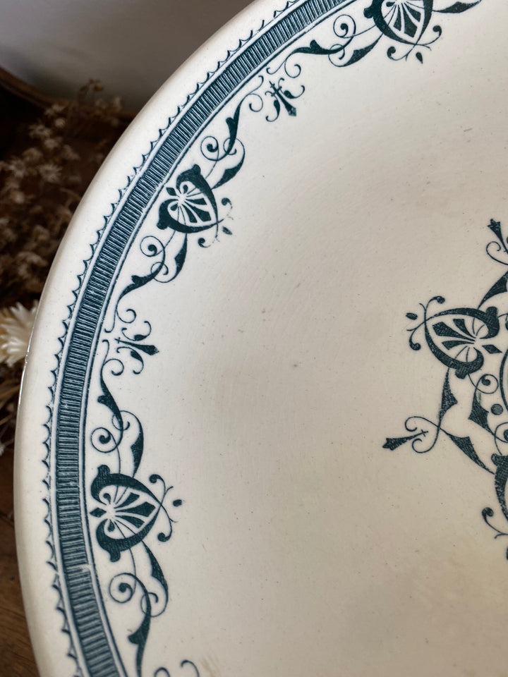 Compotier en porcelaine terre de fer