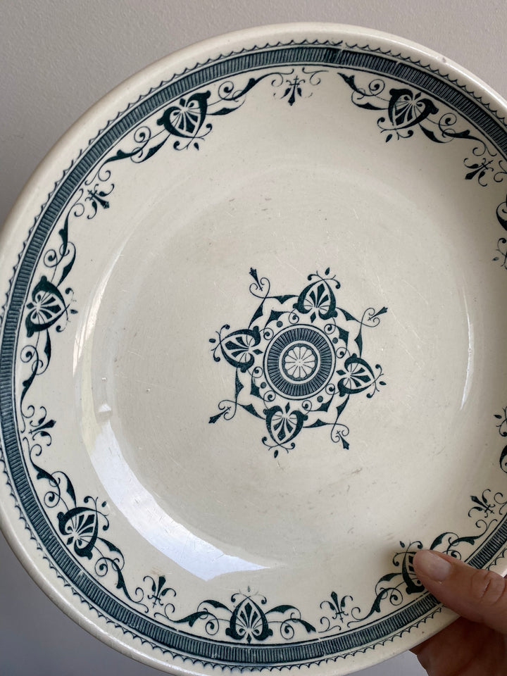Compotier en porcelaine terre de fer