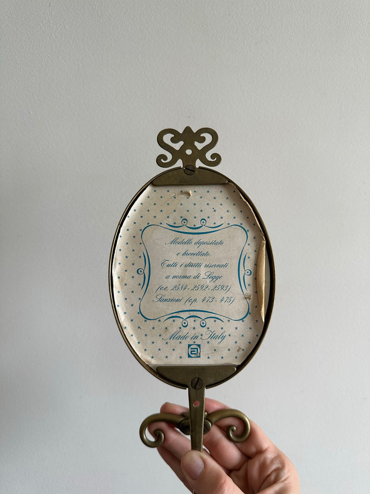 Patères en laiton et porcelaine fabrication italienne.