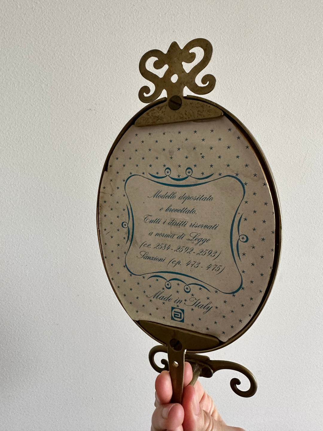 Patères en laiton et porcelaine fabrication italienne.