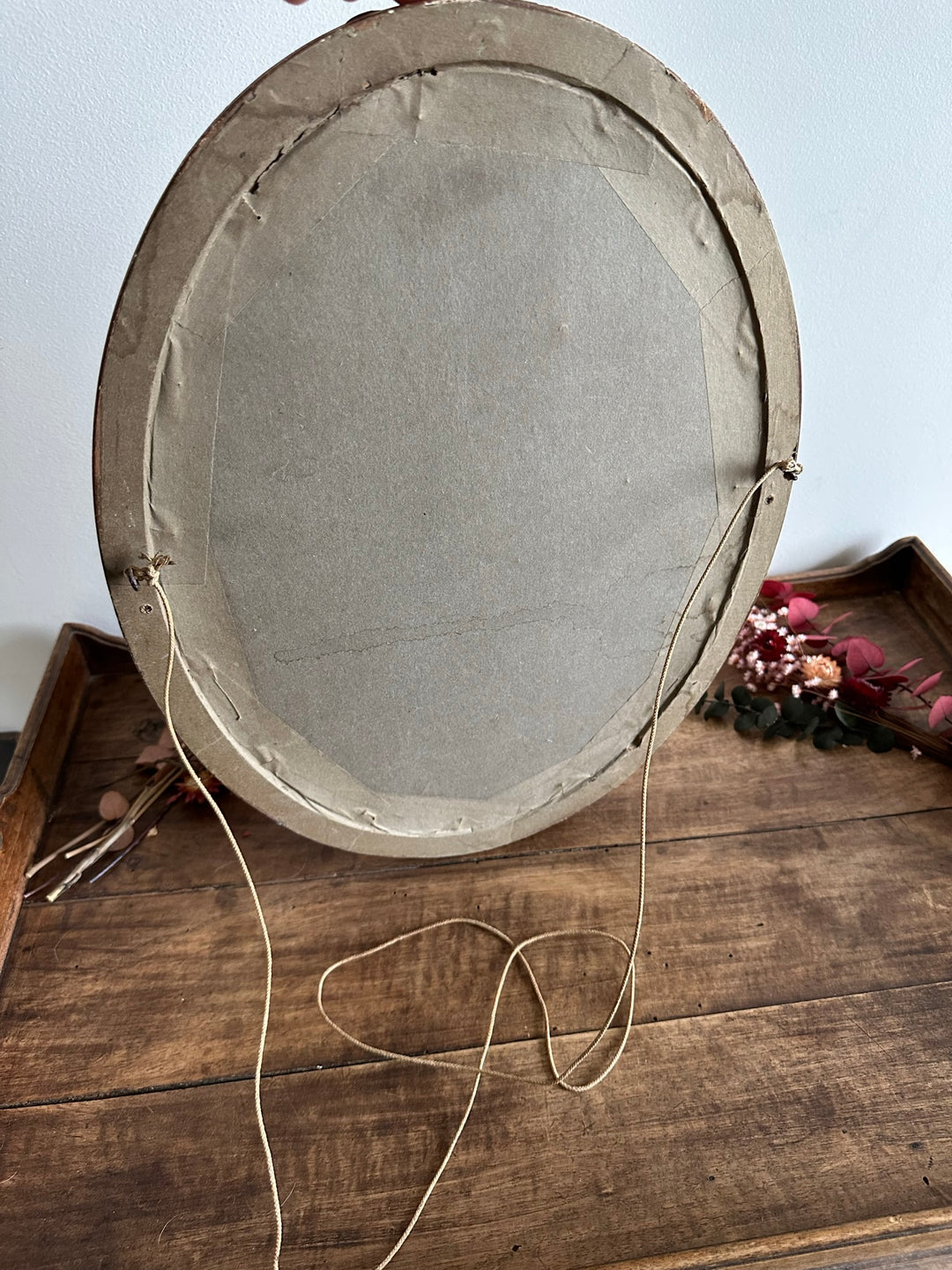 Portrait de jeune femme cadre en bois doré Fin 19ème