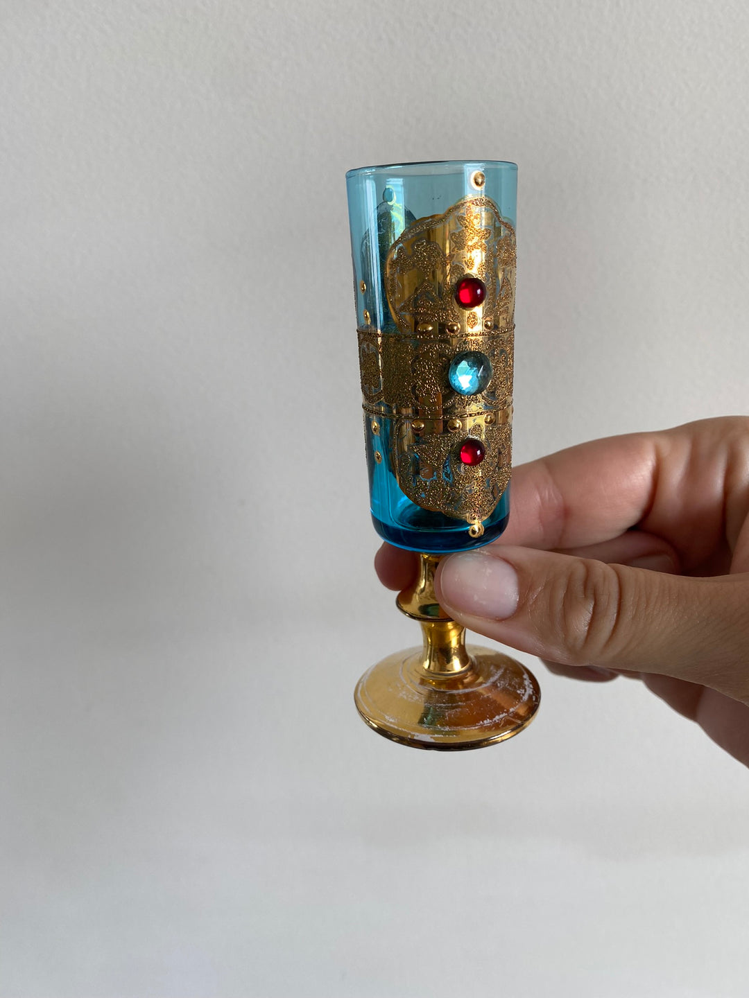 Verres sur pieds style murano Made in Italy