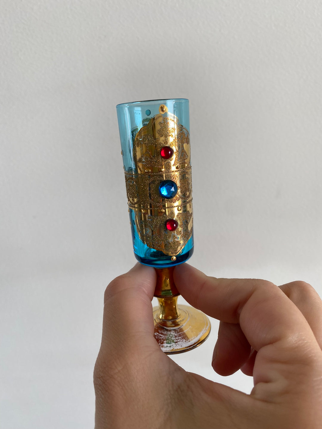 Verres sur pieds style murano Made in Italy