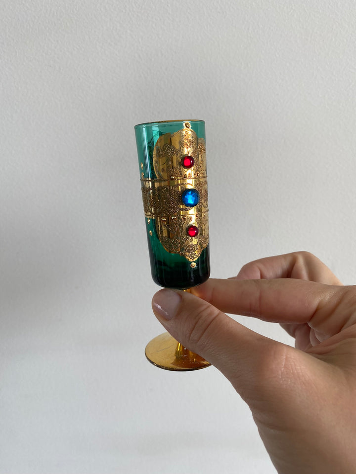 Verres sur pieds style murano Made in Italy